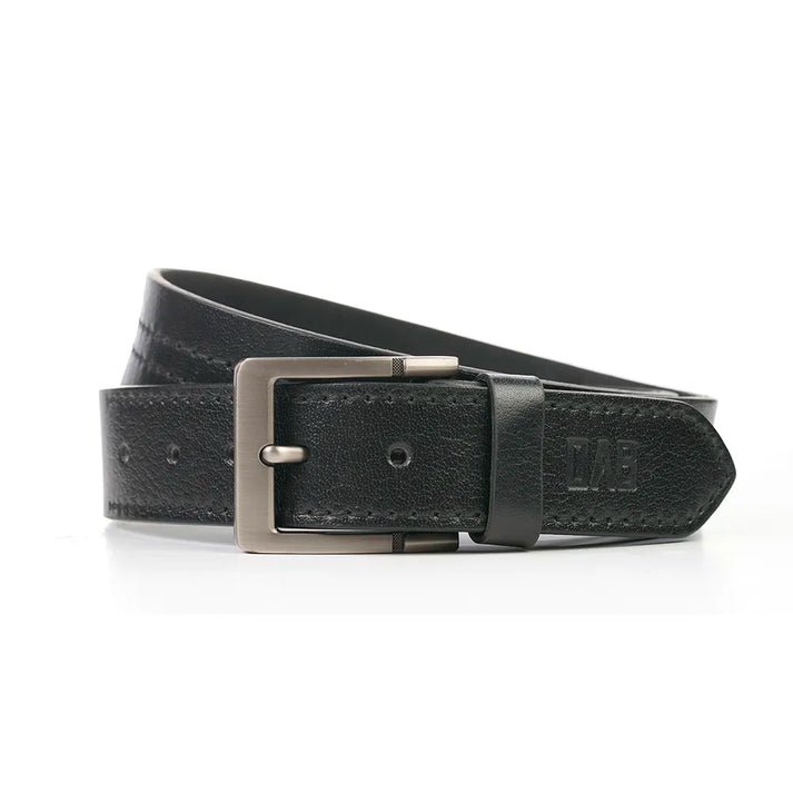 Black Leather Belt for Men – Genuine Cow Leather Formal Belt