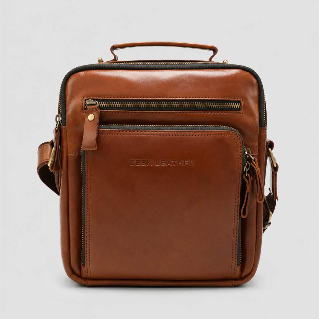 Mens Leather Messenger Bag