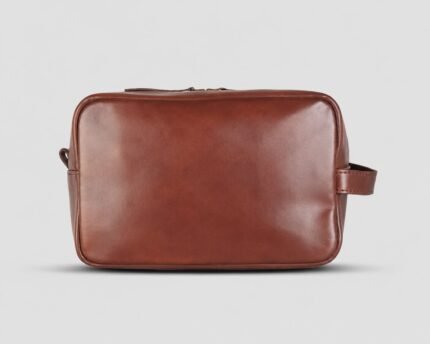 Genuine Leather Wash Bag for Men | Travel Toiletry Bag