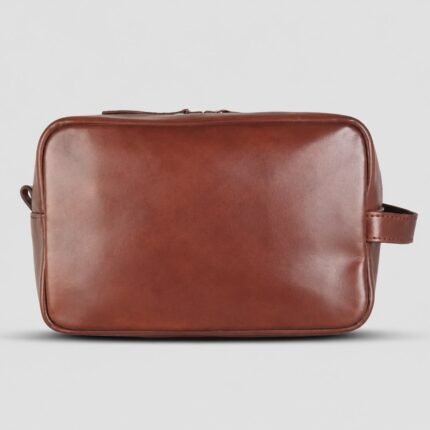 Genuine Leather Wash Bag for Men | Travel Toiletry Bag