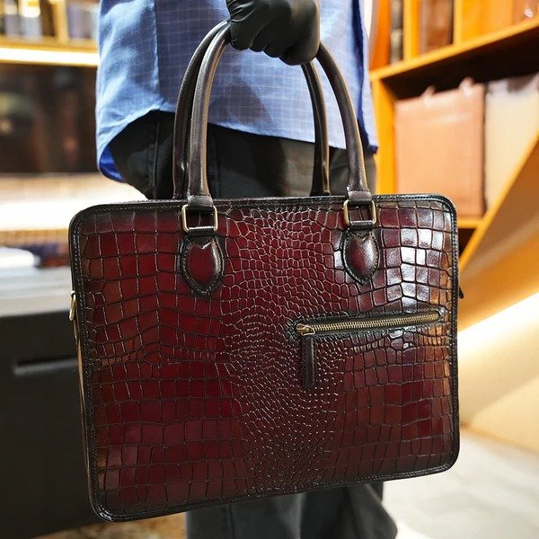 Viperra Genuine Leather Laptop Bag for Men