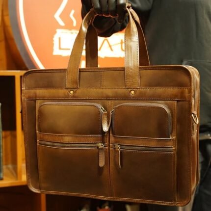 Leather Briefcase for Men