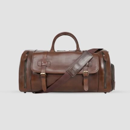 Leather Brown Duffle Bag for Men | Genuine Cow Leather