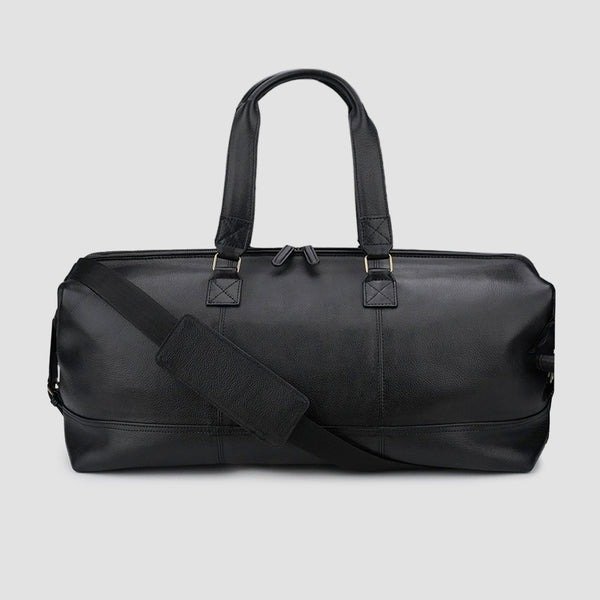 Praxis Black Leather Duffle Bag Praxis Black Leather Duffle Bag