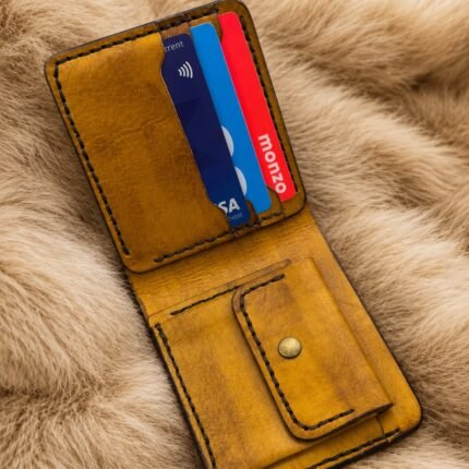 Mens Wallet with Coin Pocket | Genuine Leather Bifold